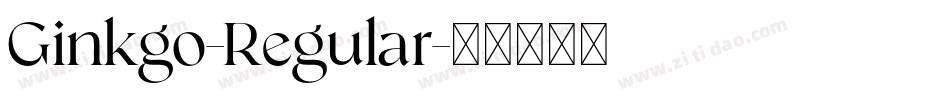 Ginkgo-Regular字体转换