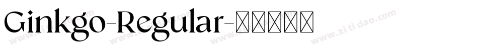 Ginkgo-Regular字体转换