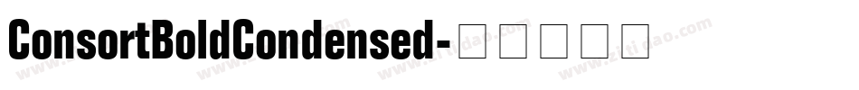 ConsortBoldCondensed字体转换
