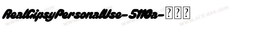 RealGipsyPersonalUse-5110a字体转换
