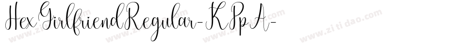 HexGirlfriendRegular-KPpA字体转换