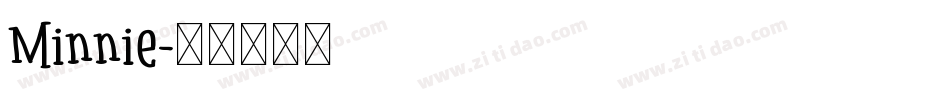Minnie字体转换