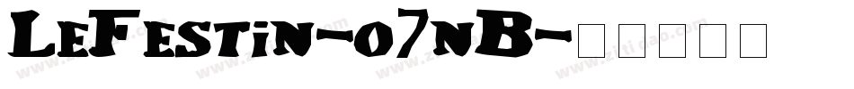 LeFestin-o7nB字体转换