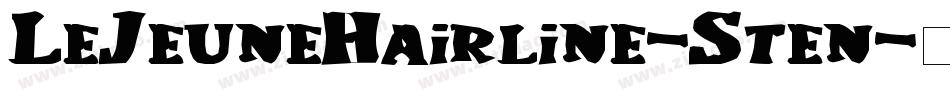 LeJeuneHairline-Sten字体转换