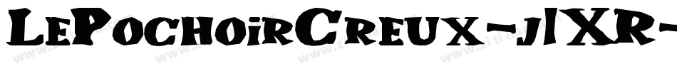 LePochoirCreux-j1XR字体转换