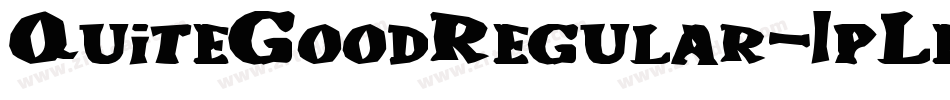 QuiteGoodRegular-1pLe字体转换
