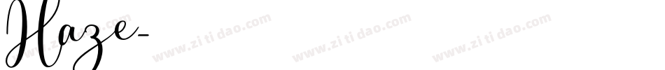 Haze字体转换