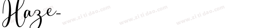 Haze字体转换