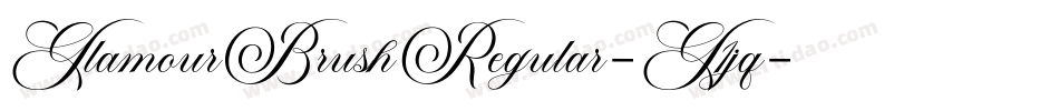GlamourBrushRegular-G1jq字体转换