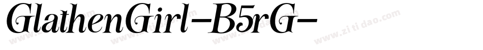 GlathenGirl-B5rG字体转换