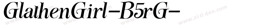 GlathenGirl-B5rG字体转换