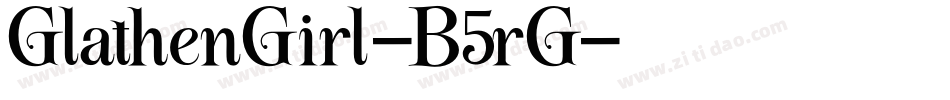 GlathenGirl-B5rG字体转换