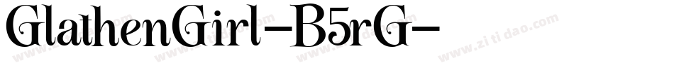 GlathenGirl-B5rG字体转换