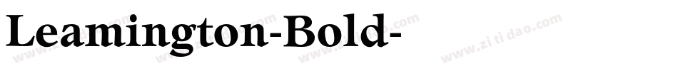 Leamington-Bold字体转换