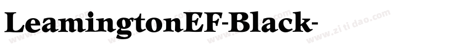 LeamingtonEF-Black字体转换