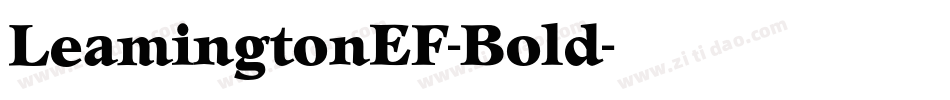 LeamingtonEF-Bold字体转换