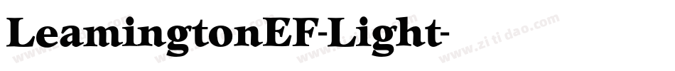 LeamingtonEF-Light字体转换