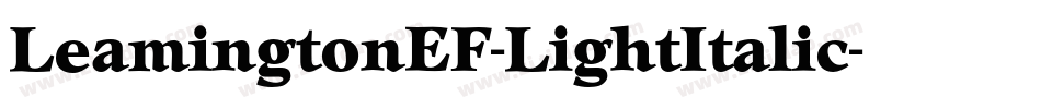 LeamingtonEF-LightItalic字体转换