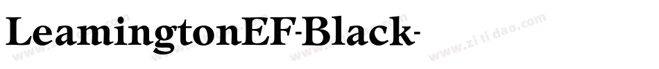 LeamingtonEF-Black字体转换