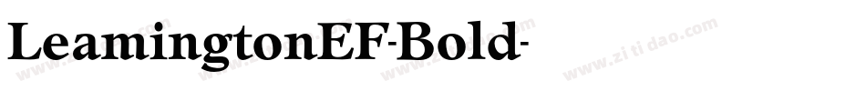 LeamingtonEF-Bold字体转换
