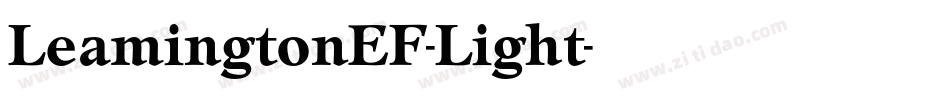 LeamingtonEF-Light字体转换