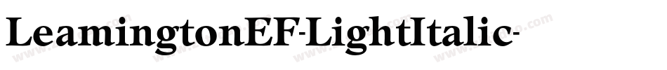 LeamingtonEF-LightItalic字体转换