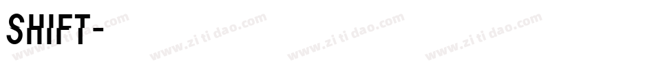 Shift字体转换