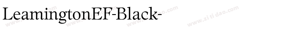 LeamingtonEF-Black字体转换