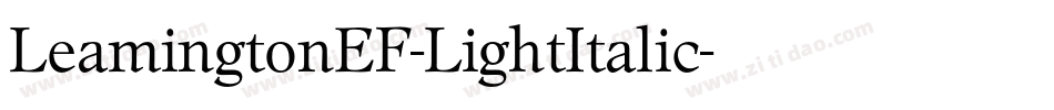LeamingtonEF-LightItalic字体转换