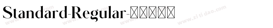 Standard-Regular字体转换