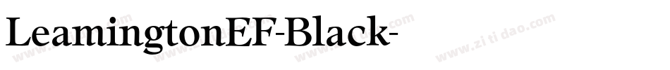 LeamingtonEF-Black字体转换