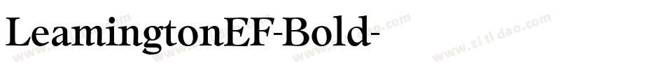 LeamingtonEF-Bold字体转换