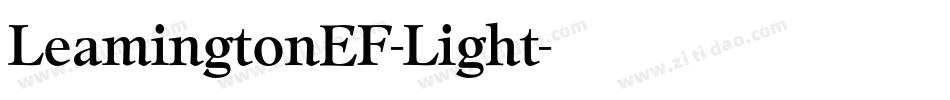 LeamingtonEF-Light字体转换