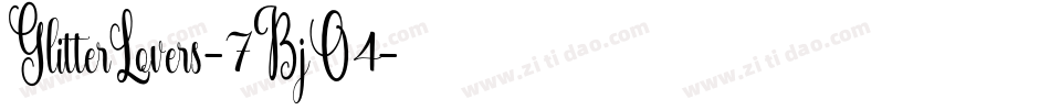 GlitterLovers-7BjO4字体转换
