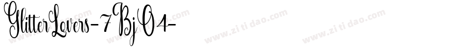 GlitterLovers-7BjO4字体转换