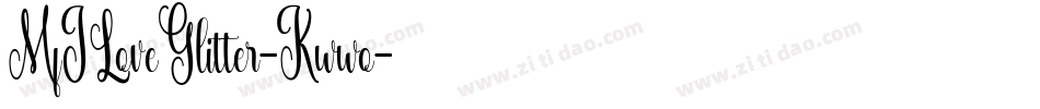 MfILoveGlitter-Kwwo字体转换