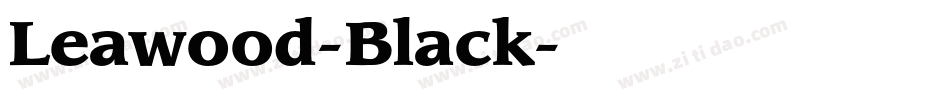 Leawood-Black字体转换