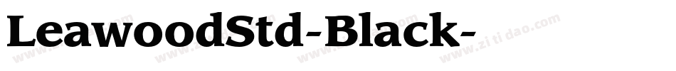 LeawoodStd-Black字体转换