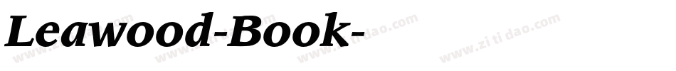 Leawood-Book字体转换