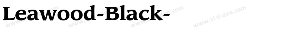 Leawood-Black字体转换