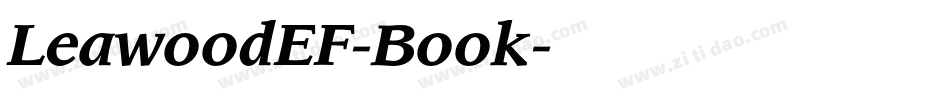 LeawoodEF-Book字体转换