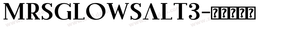 MrsGlowsAlt3字体转换