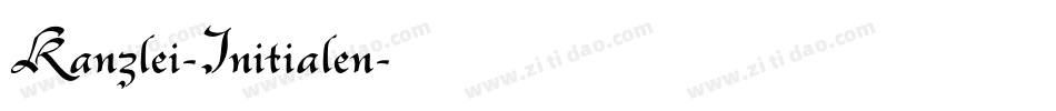 Kanzlei-Initialen字体转换