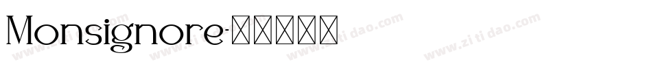 Monsignore字体转换