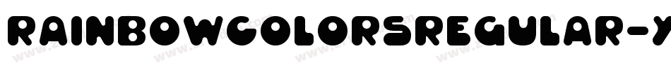 RainbowColorsRegular-yaq2字体转换