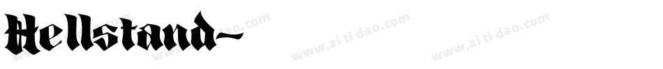 Hellstand字体转换