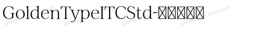 GoldenTypeITCStd字体转换