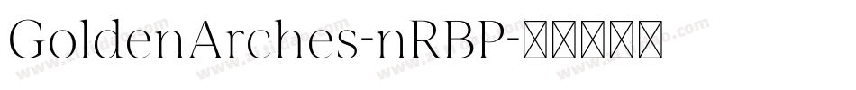 GoldenArches-nRBP字体转换