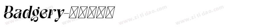 Badgery字体转换