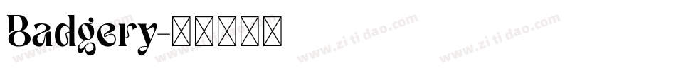 Badgery字体转换